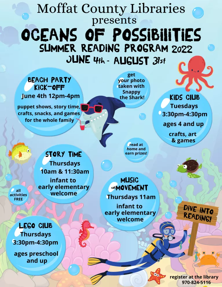Free Summer Reading activities at the library