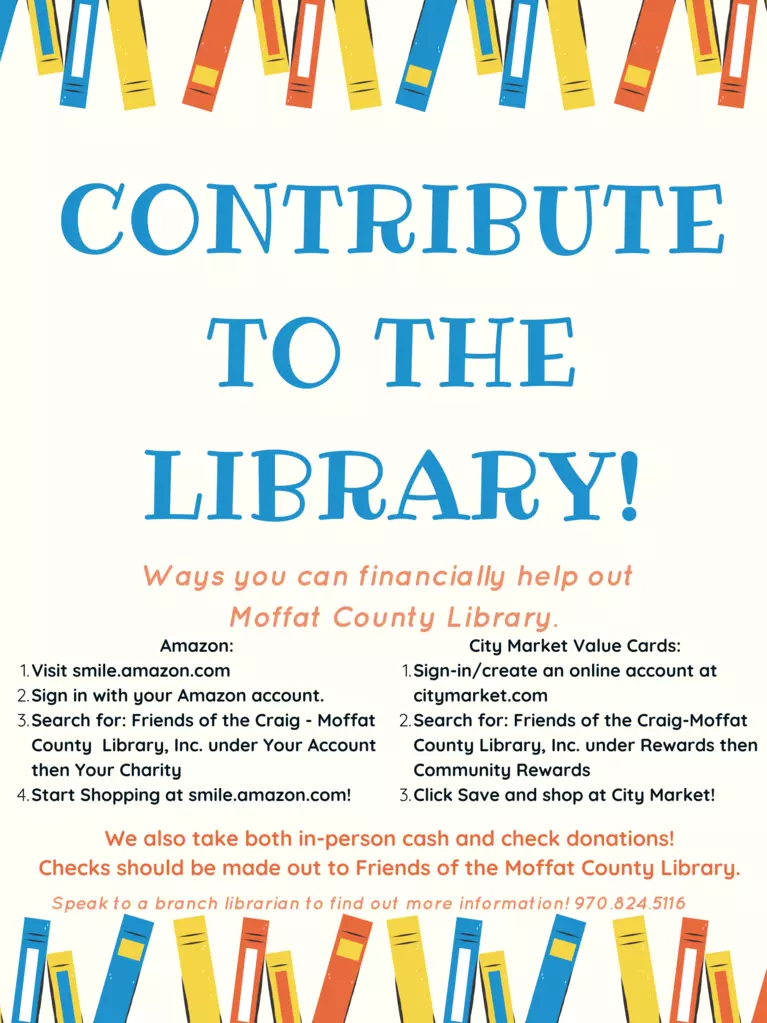 Giving to the Library through Friends of the Library Charities with Amazon and City Market